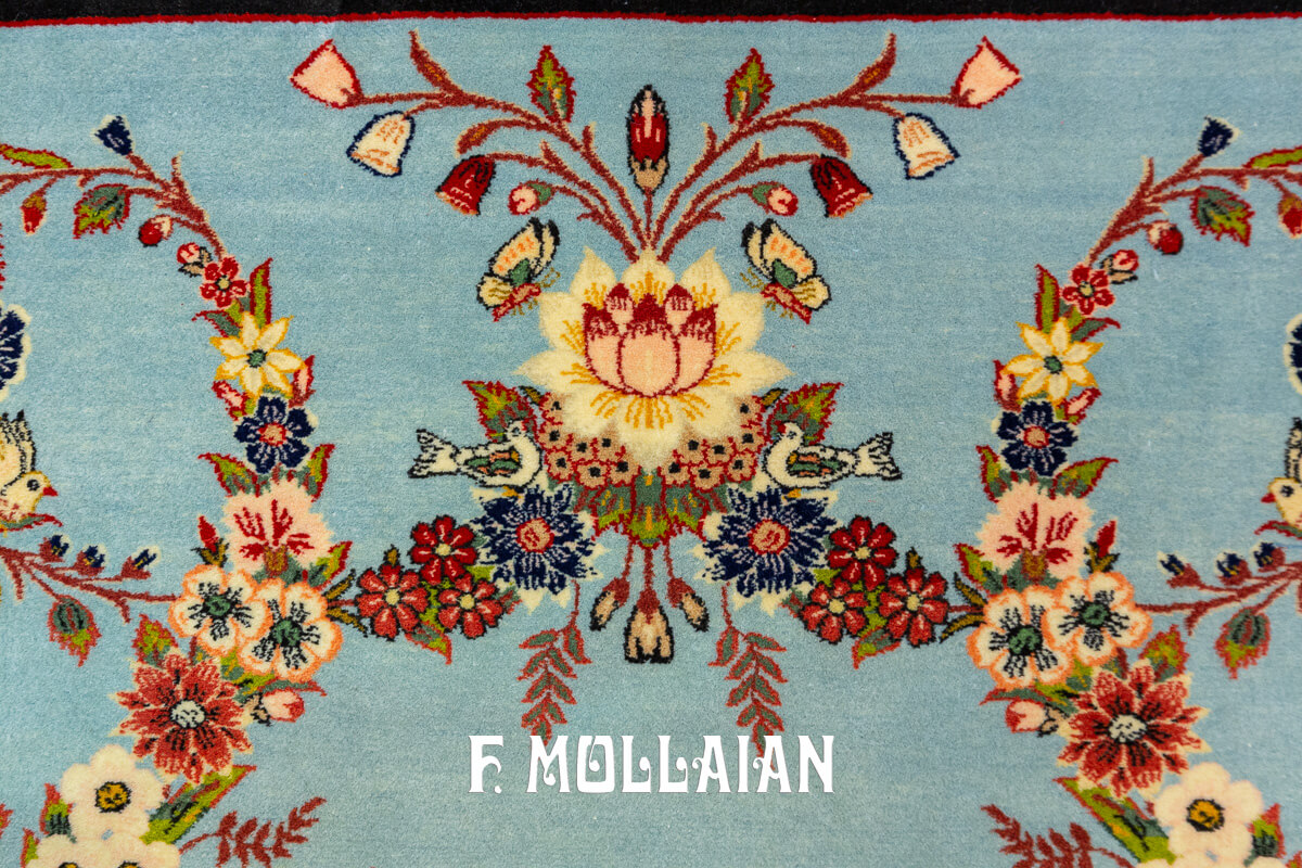 Isfahan Rug Qajar Silk Warps Extra Fine n°:956621